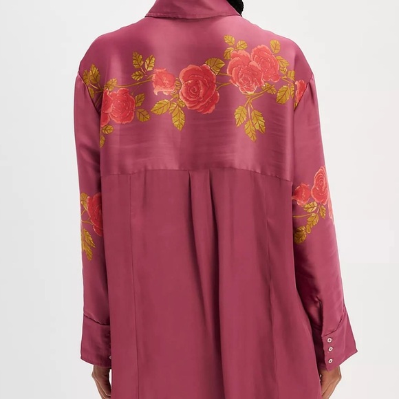 Free People Off The Vine Button-Down Shirt (Roses)
NEW WITH TAG Size Large Pink - Picture 2 of 8